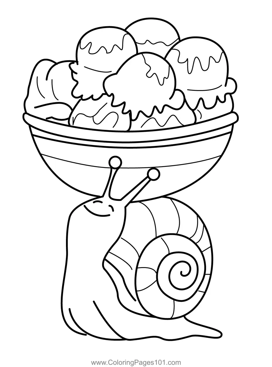 Snail Coloring Pages 7