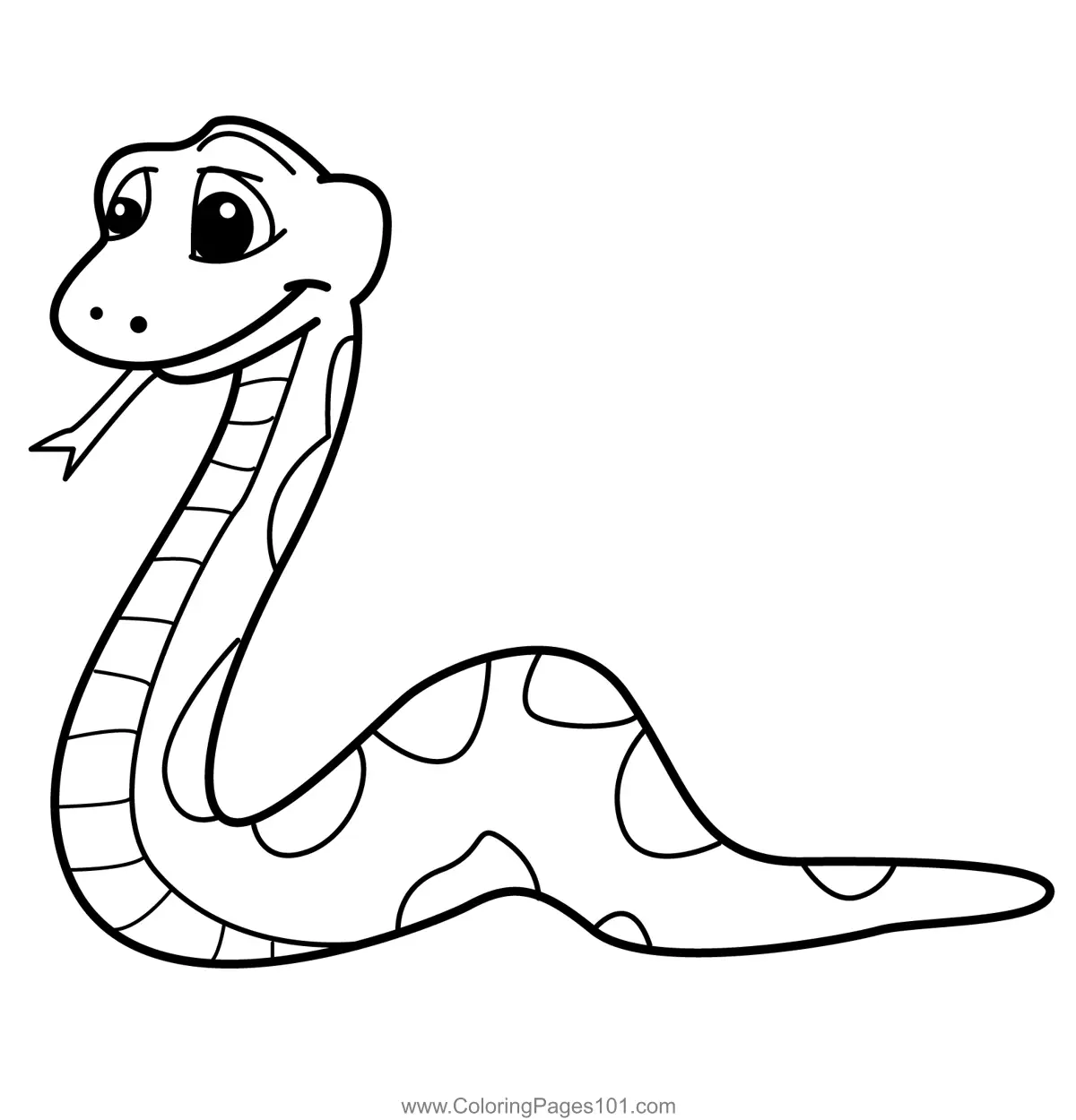 Snakes Coloring Pages 1