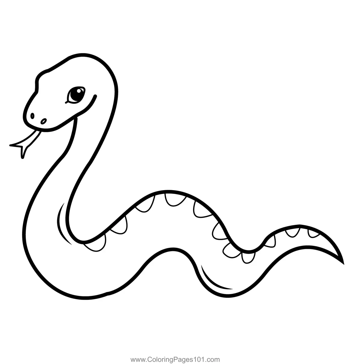 Snakes Coloring Pages 2