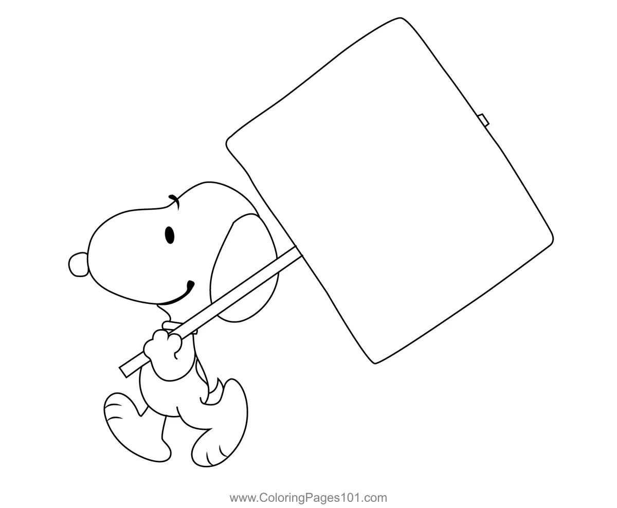 Snoopy Coloring Pages 1