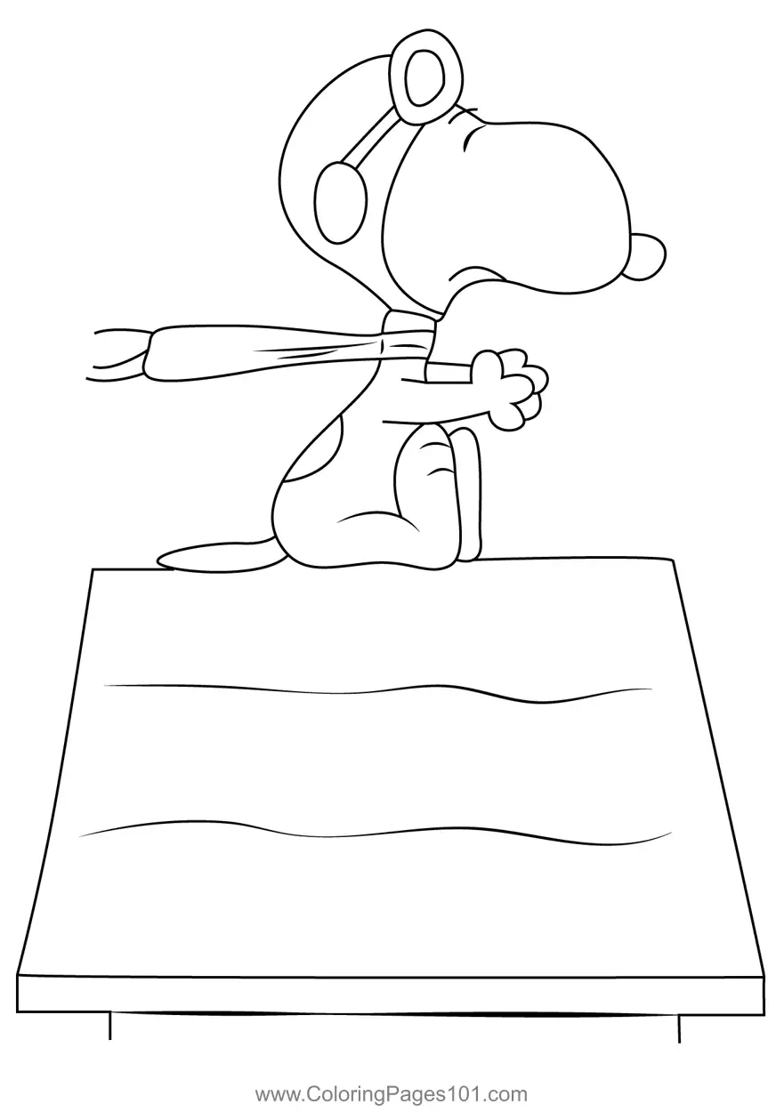 Snoopy Coloring Pages 11
