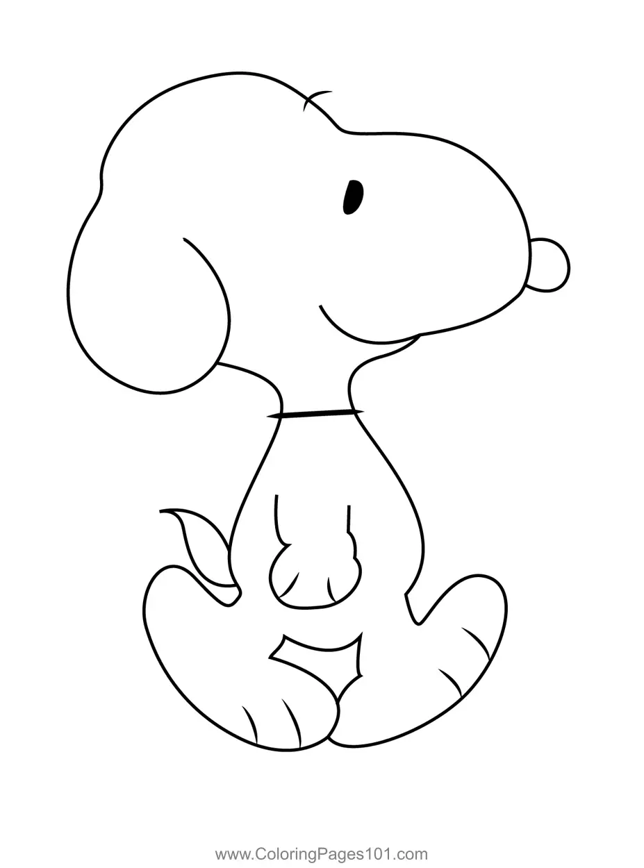 Snoopy Coloring Pages 12