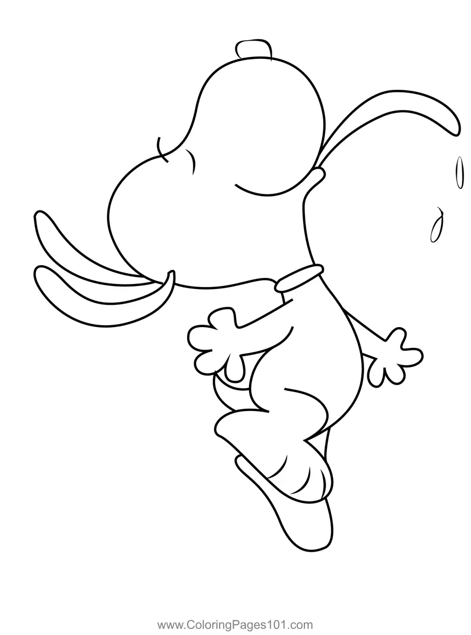 Snoopy Coloring Pages 2