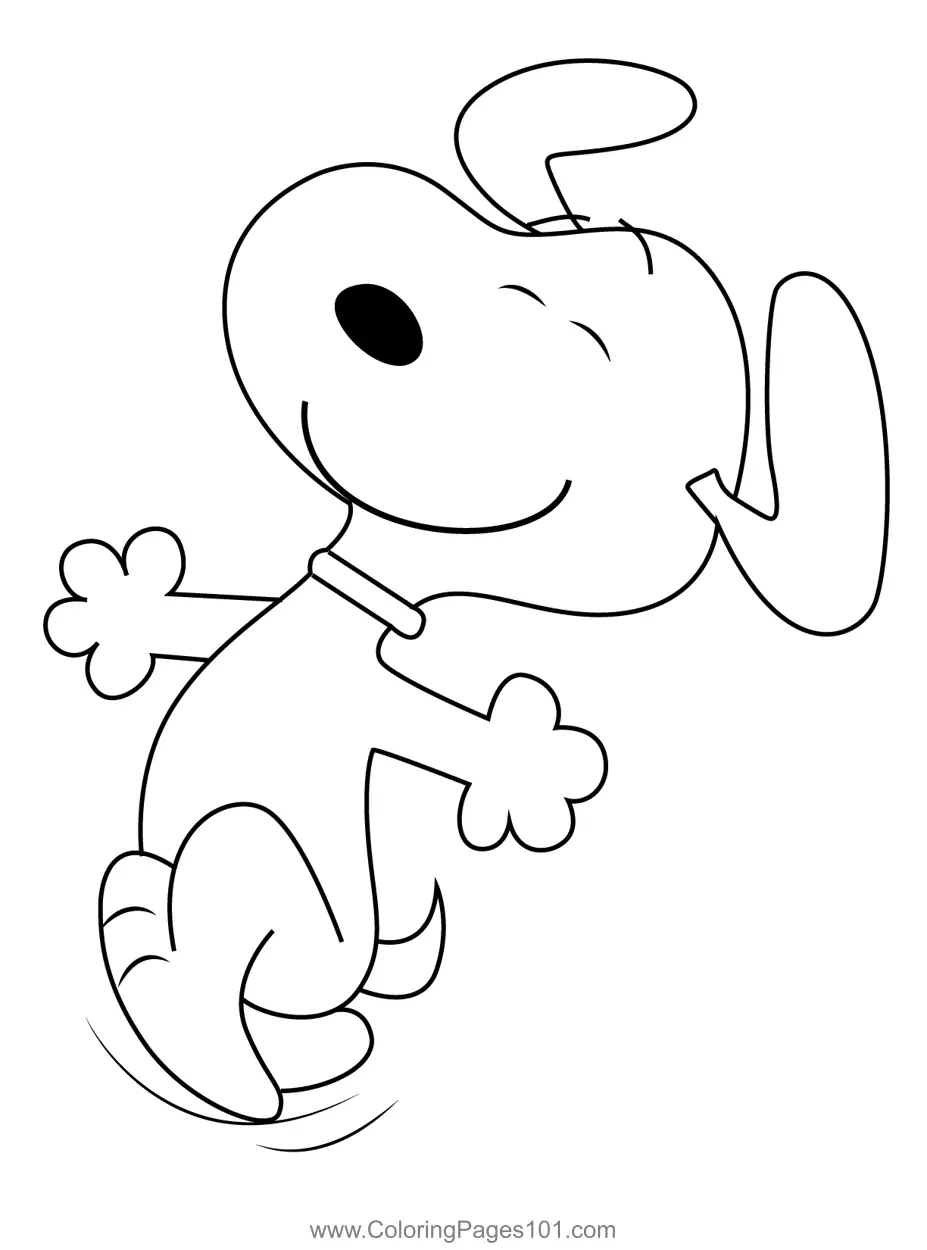 Snoopy Coloring Pages 3