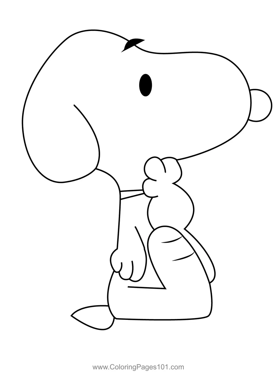 Snoopy Coloring Pages 5