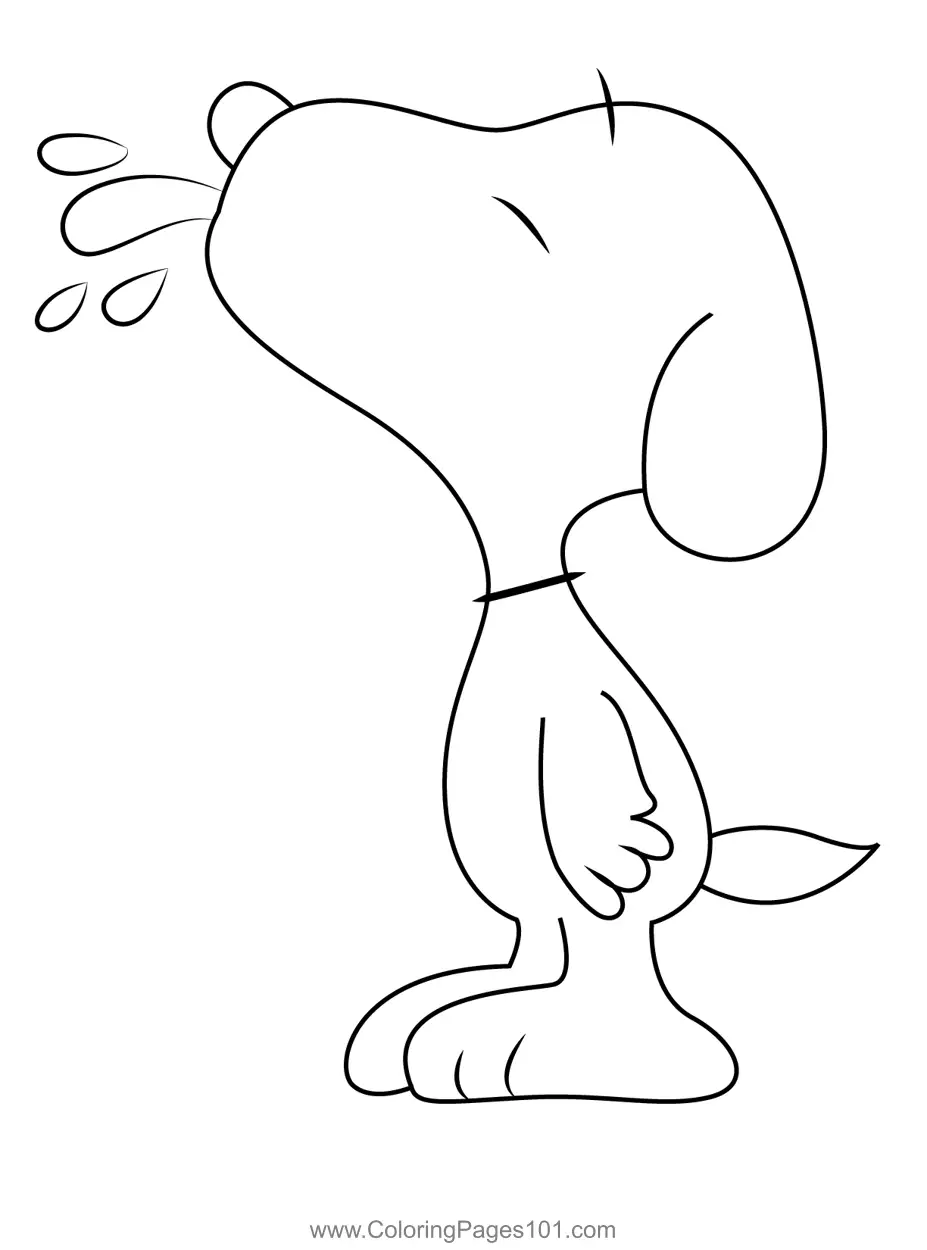 Snoopy Coloring Pages 8