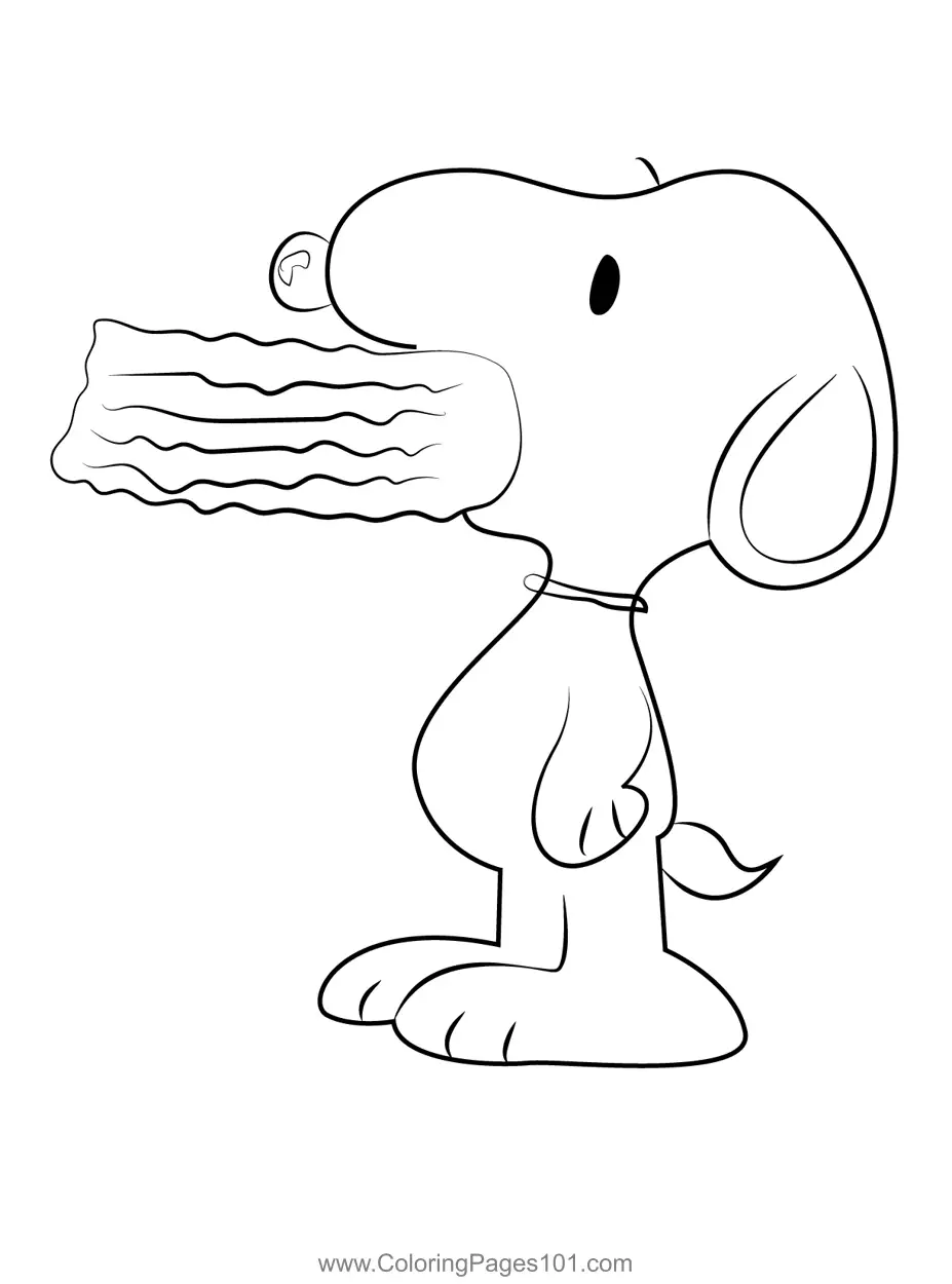 Snoopy Coloring Pages 9