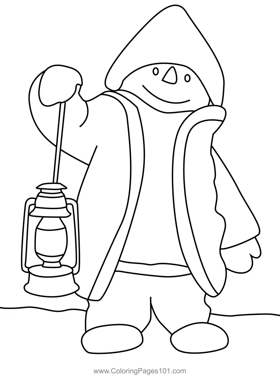 Snowman Coloring Pages 10