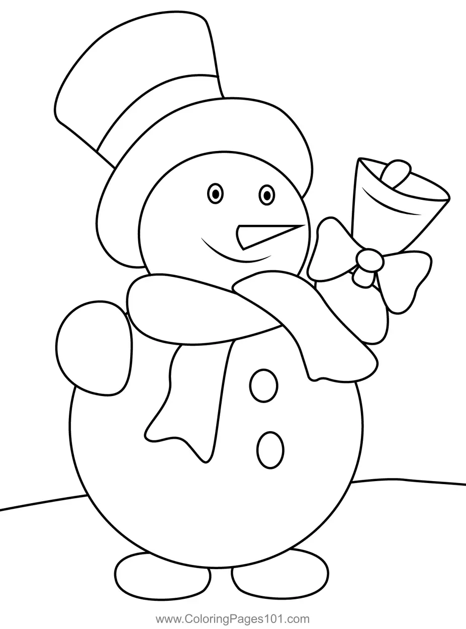 Snowman Coloring Pages 11