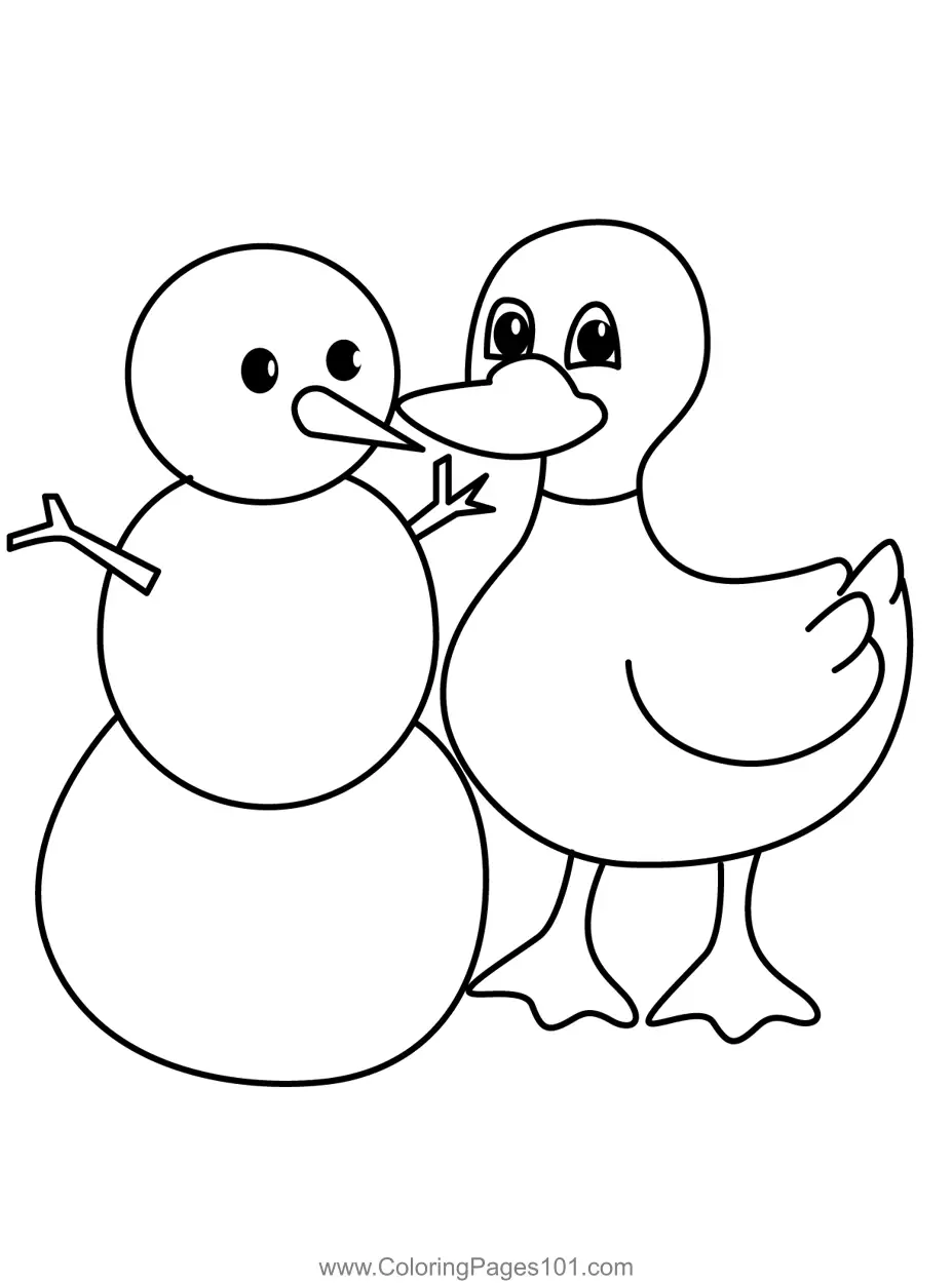 Snowman Coloring Pages 2