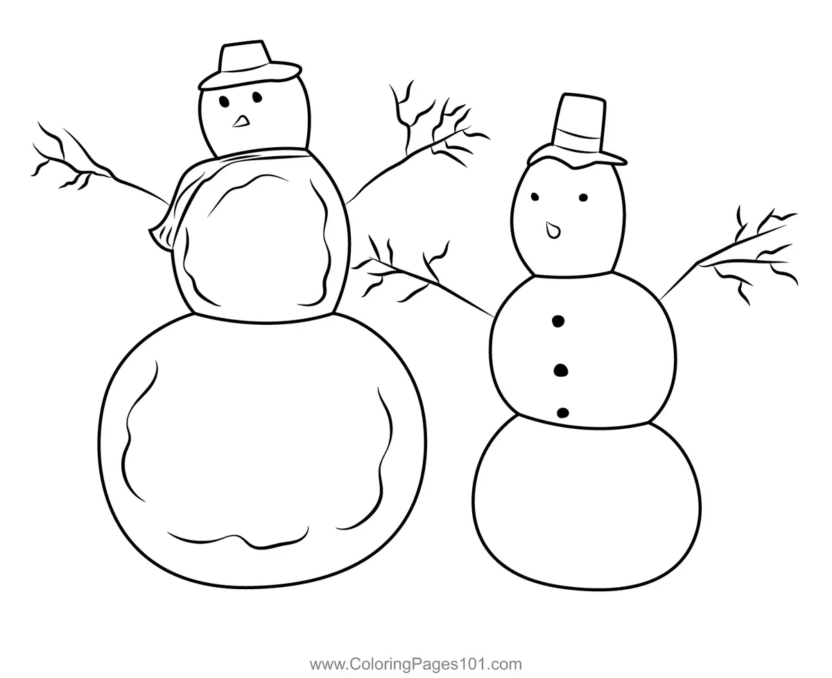Snowman Coloring Pages 5