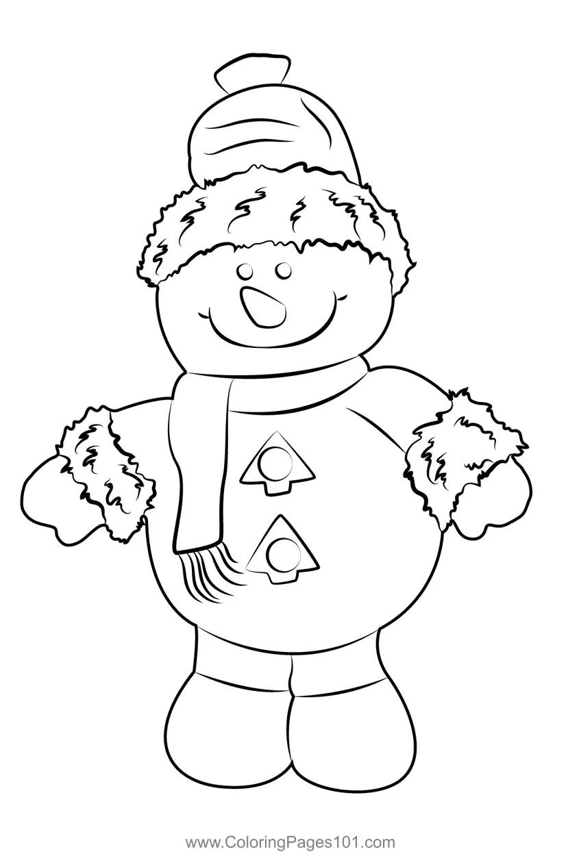 Snowman Coloring Pages 7