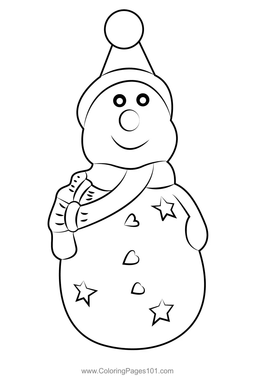 Snowman Coloring Pages 8