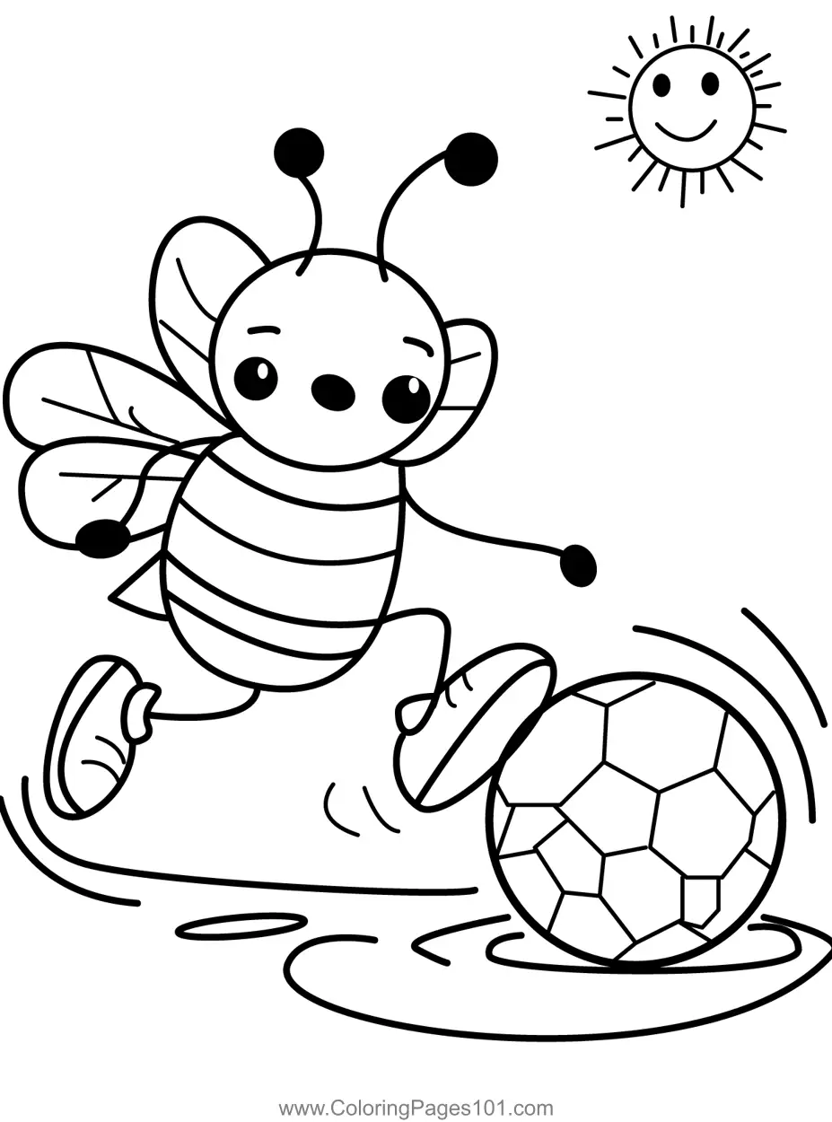 Soccer Coloring Pages 1