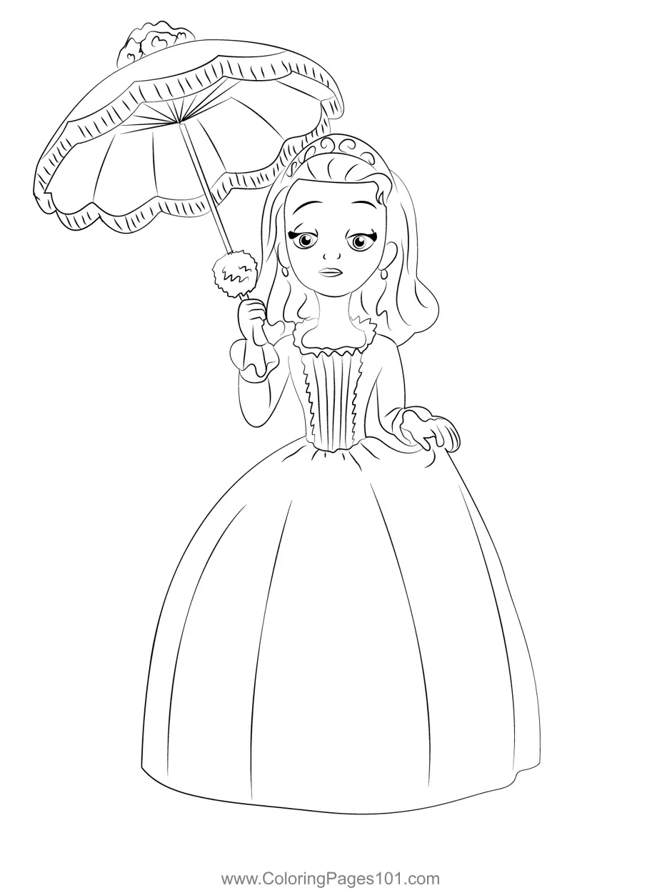 Sofia the First Coloring Pages 1