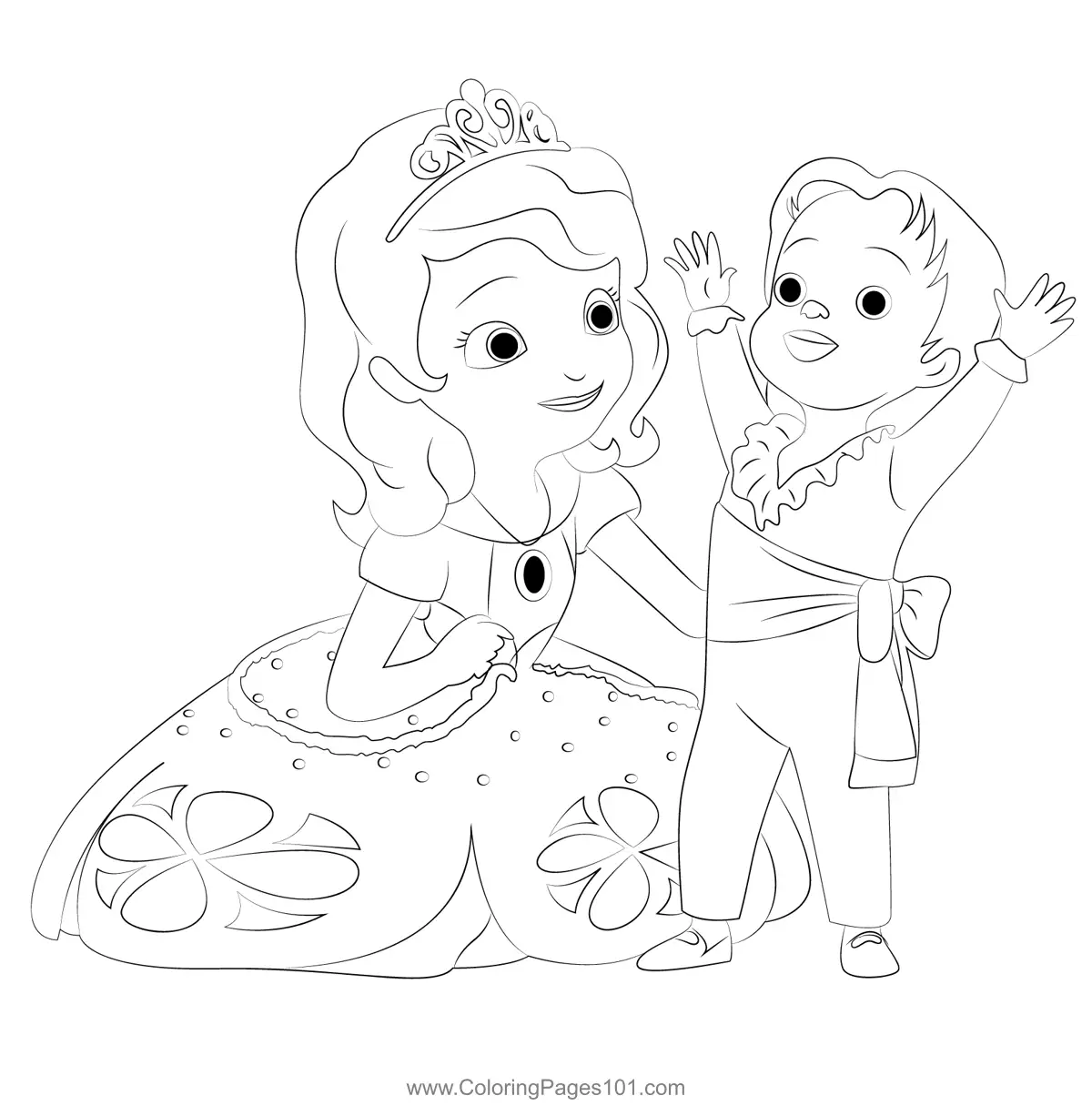 Sofia the First Coloring Pages 10