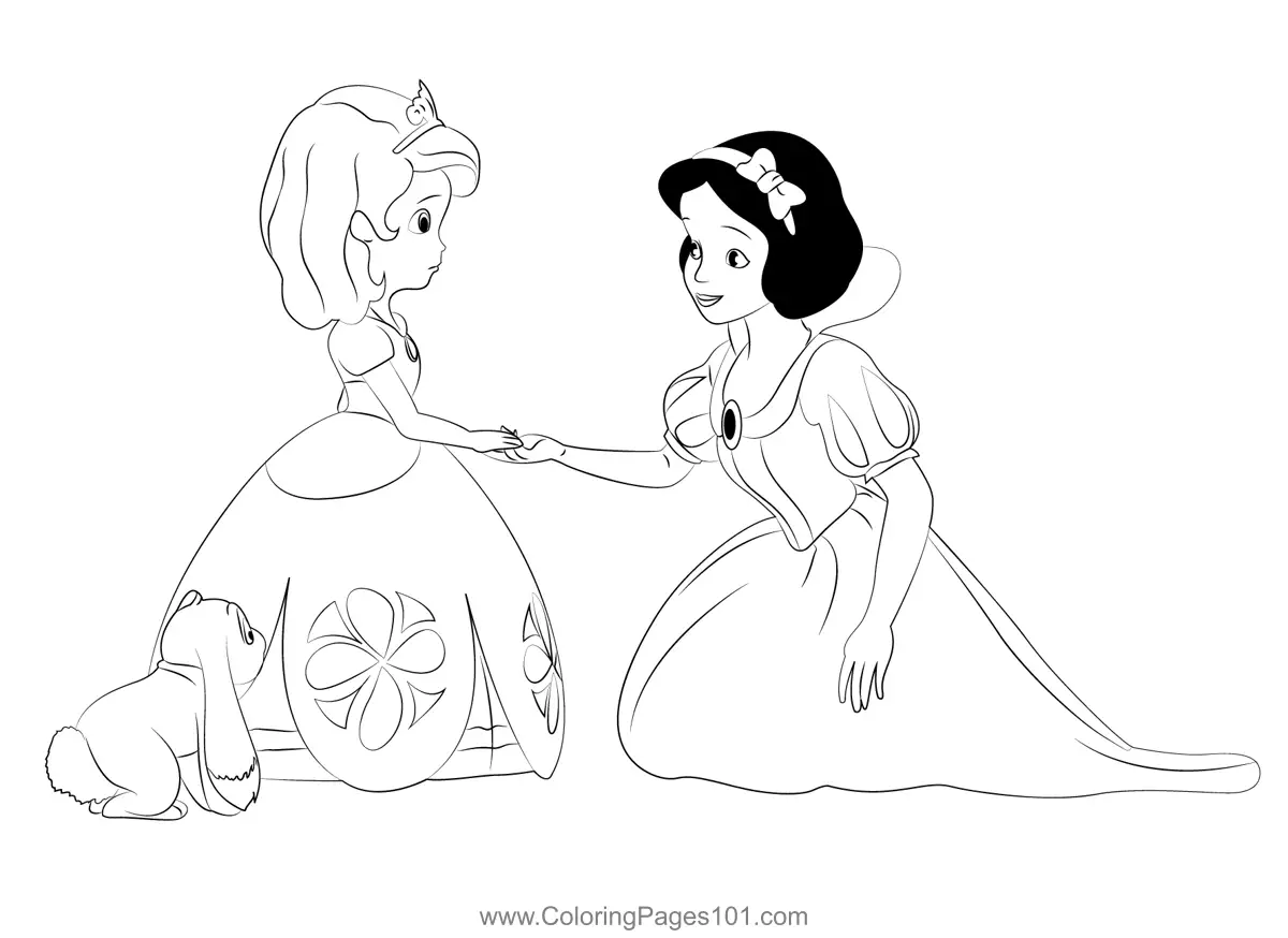 Sofia the First Coloring Pages