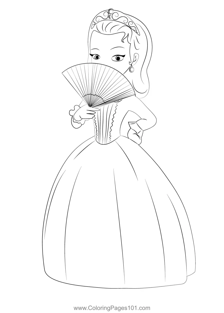 Sofia the First Coloring Pages 9