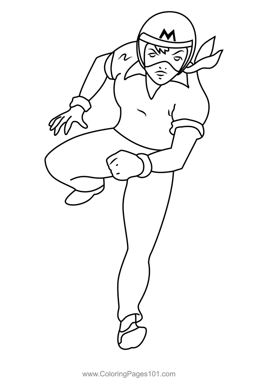 Speed Racer Coloring Pages 1