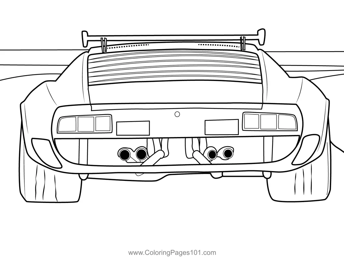 Sports Cars Coloring Pages 9