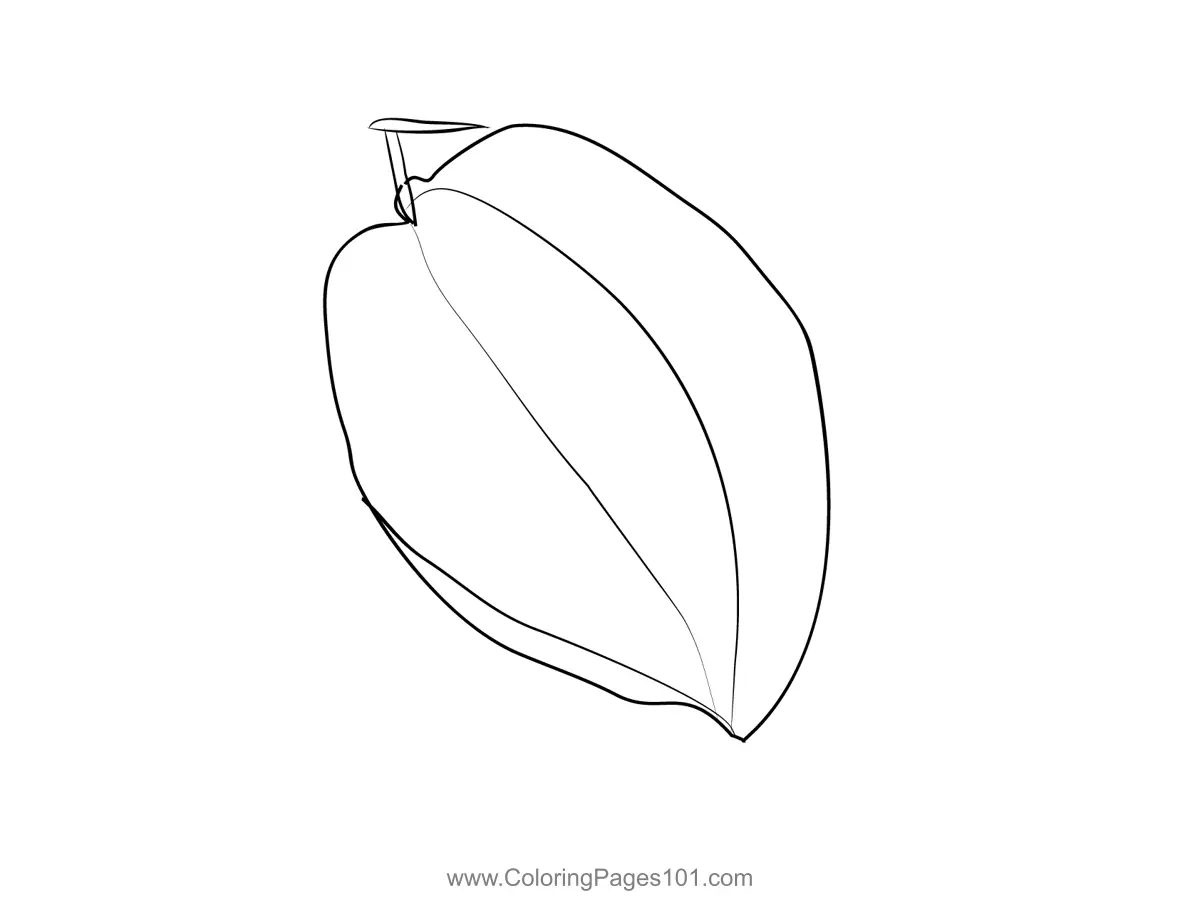 Star Fruit Coloring Pages 7
