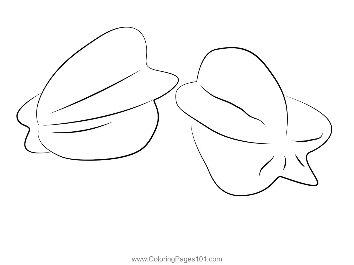 Star Fruit Coloring Pages 9