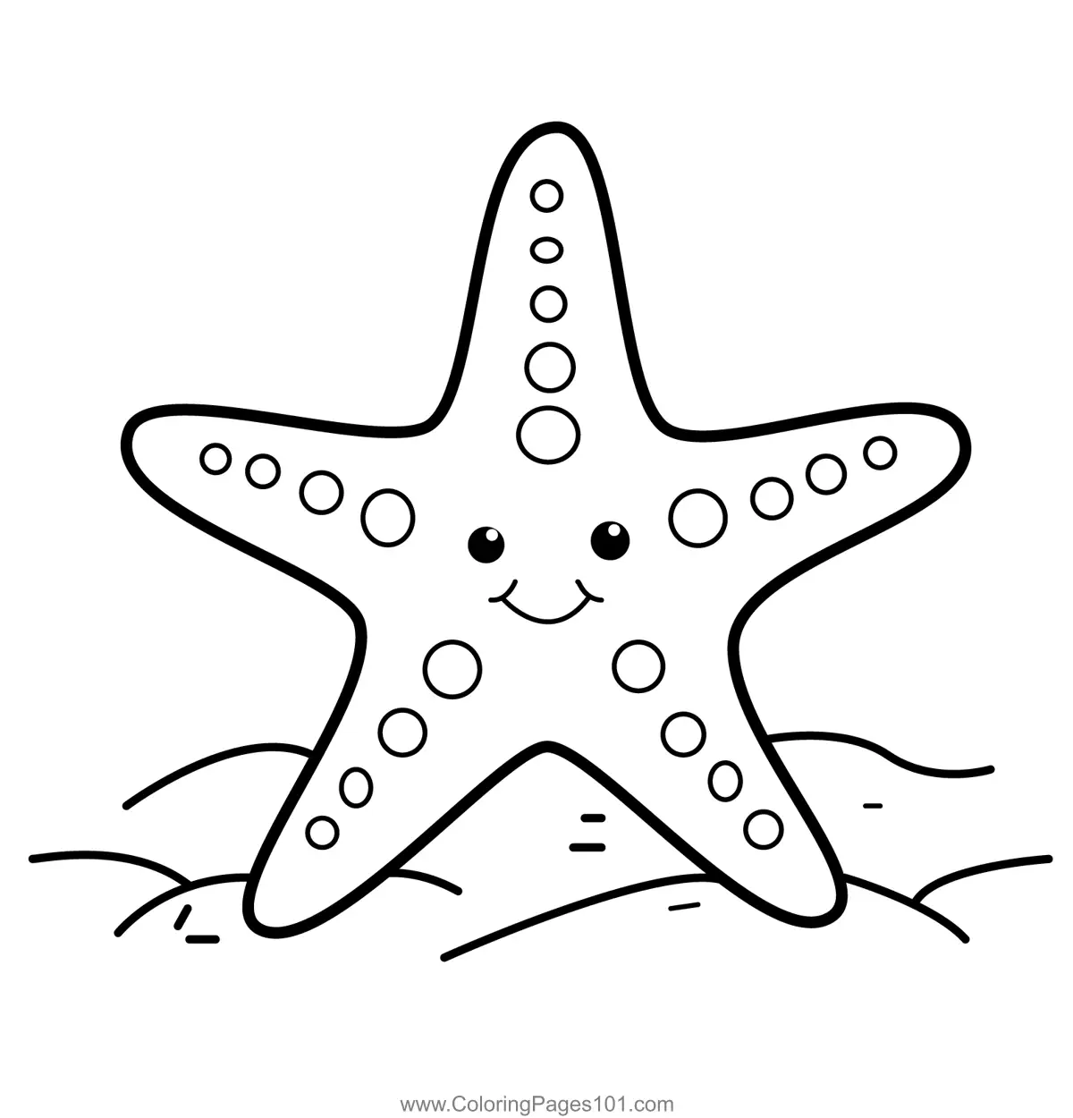 Starfish Coloring Pages