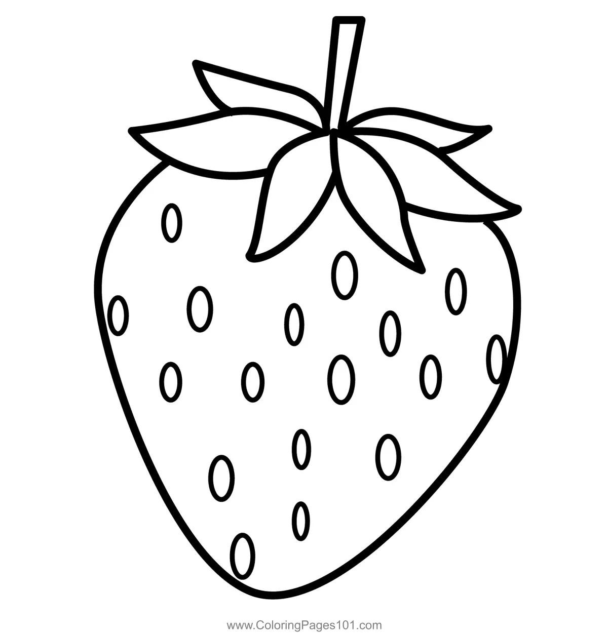 Strawberry Coloring Pages 10