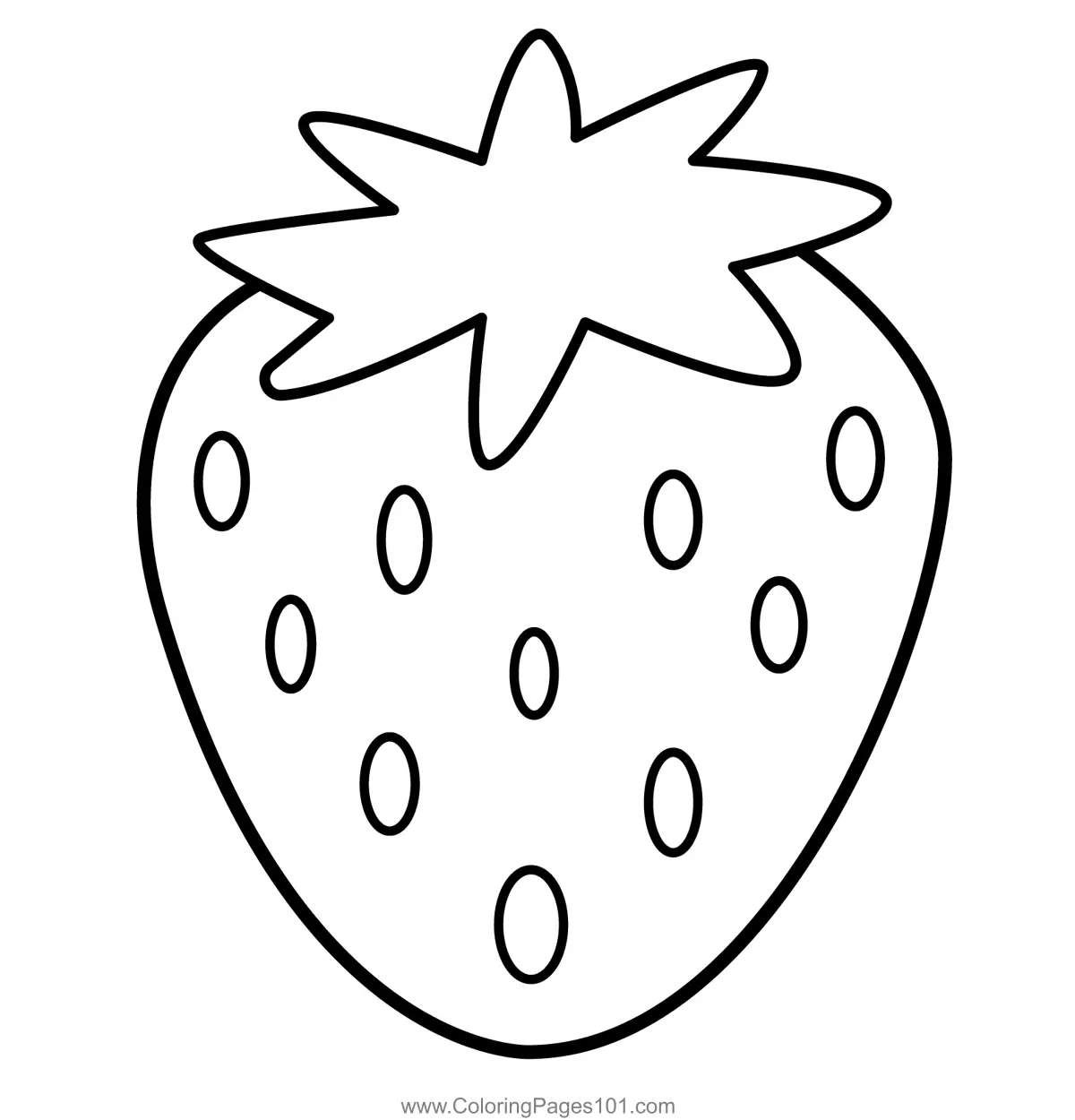 Strawberry Coloring Pages 11