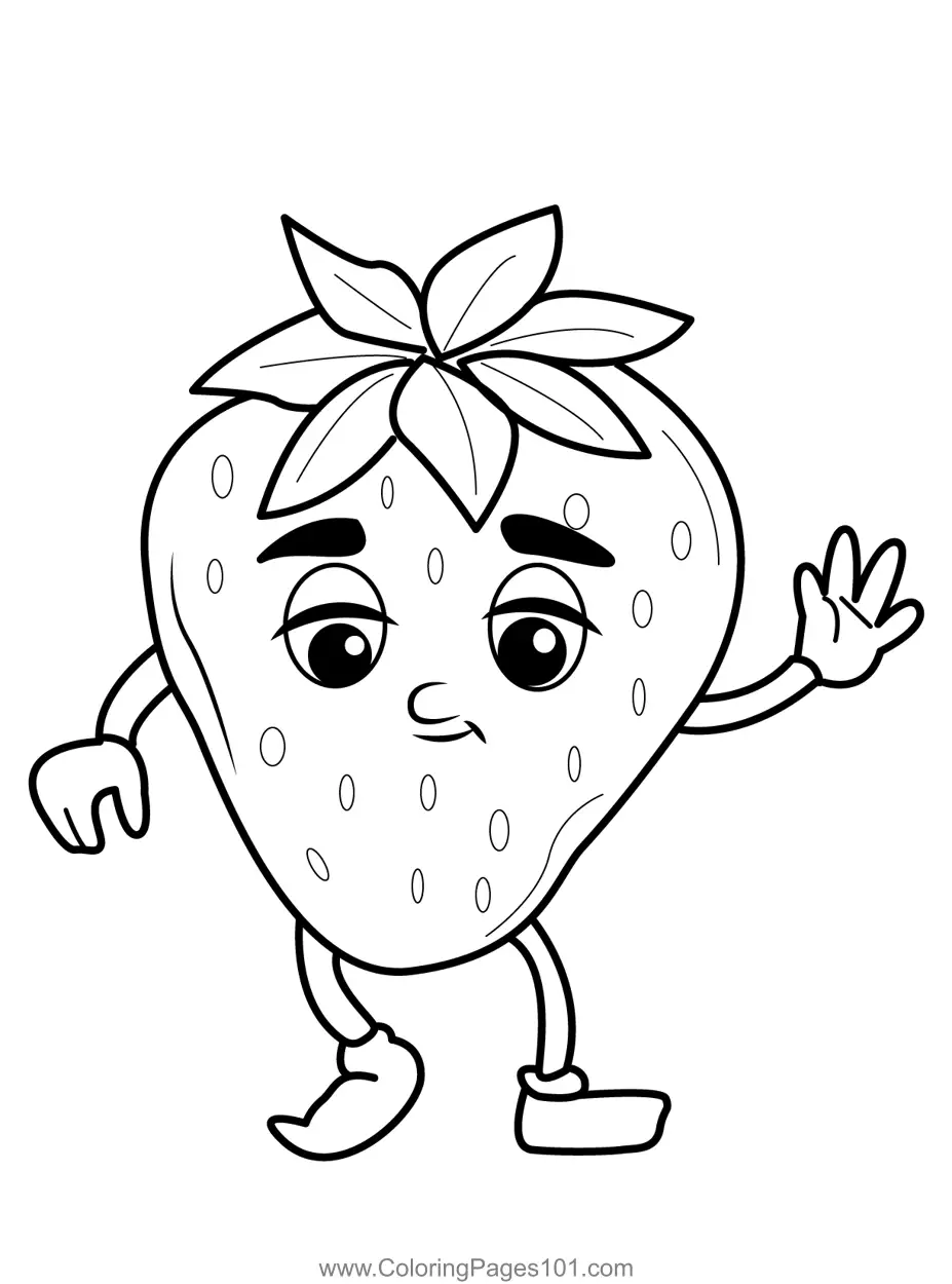 Strawberry Coloring Pages 7