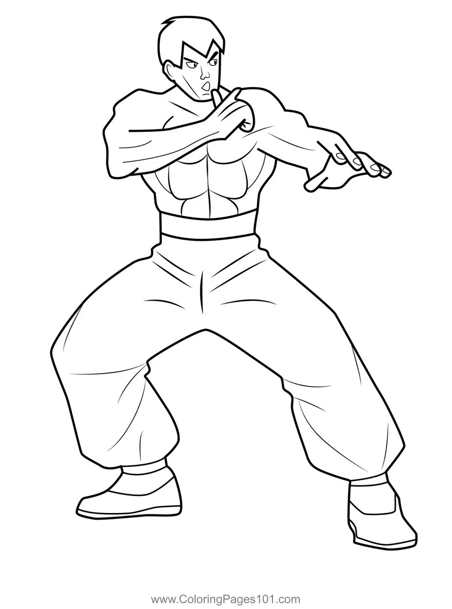 Street Fighter Coloring Pages 10