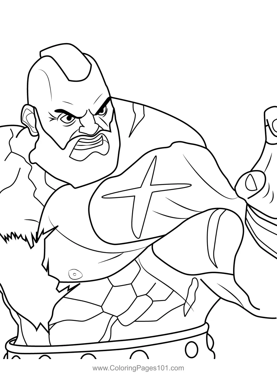 Street Fighter Coloring Pages 2