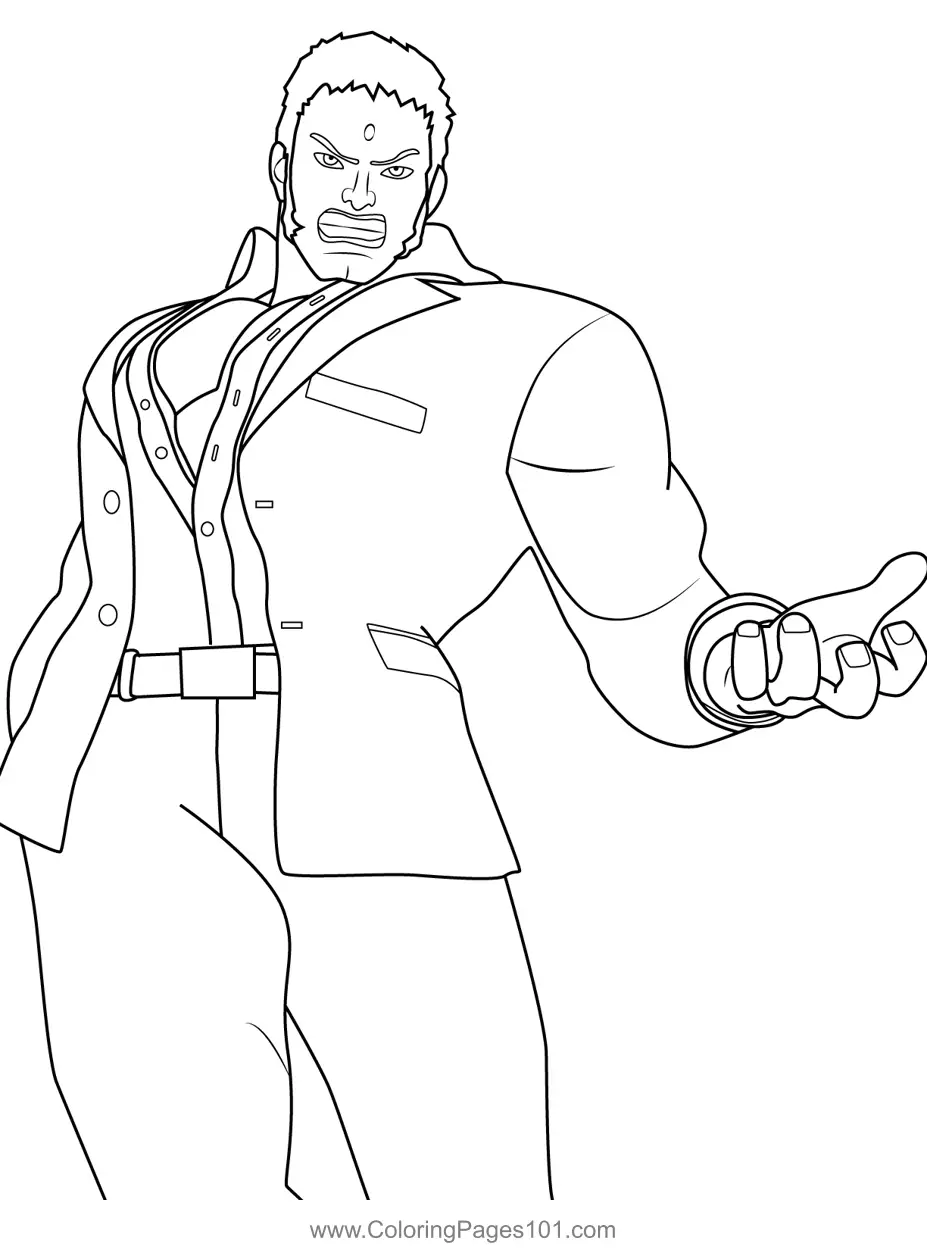 Street Fighter Coloring Pages 4