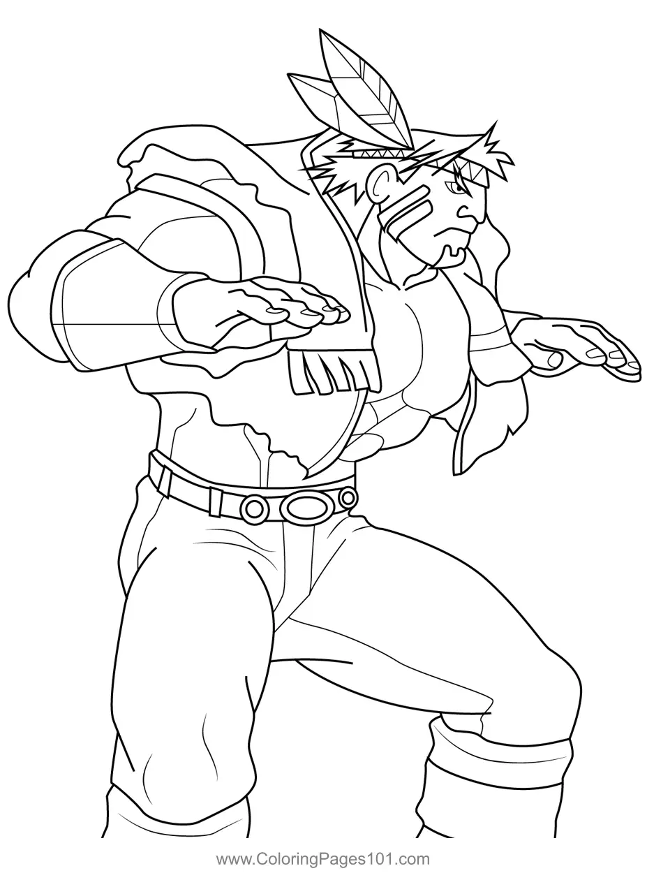 Street Fighter Coloring Pages 5
