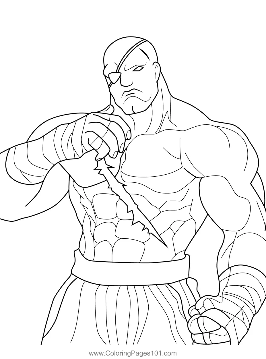 Street Fighter Coloring Pages 6
