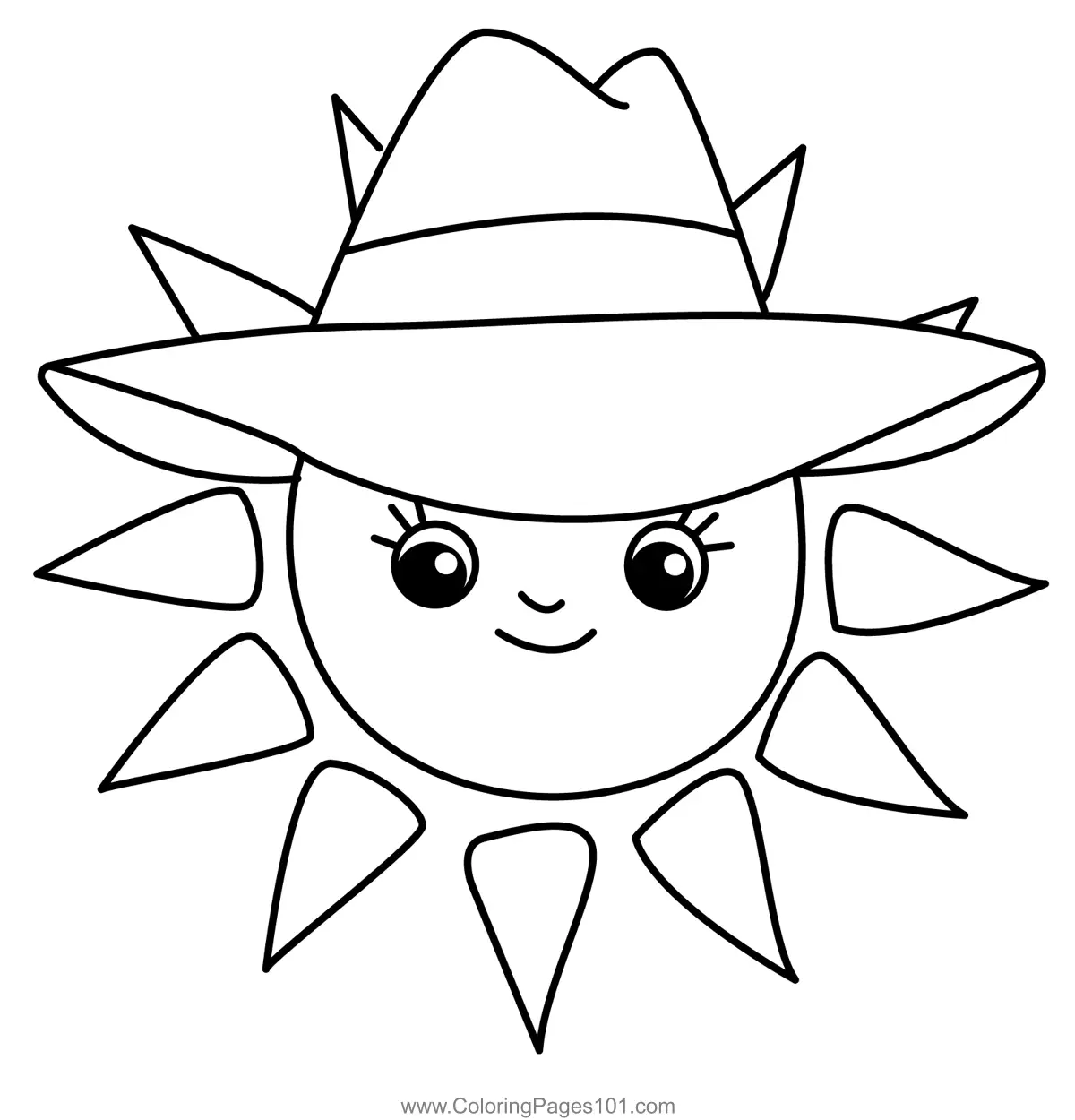 Sun Coloring Pages 3