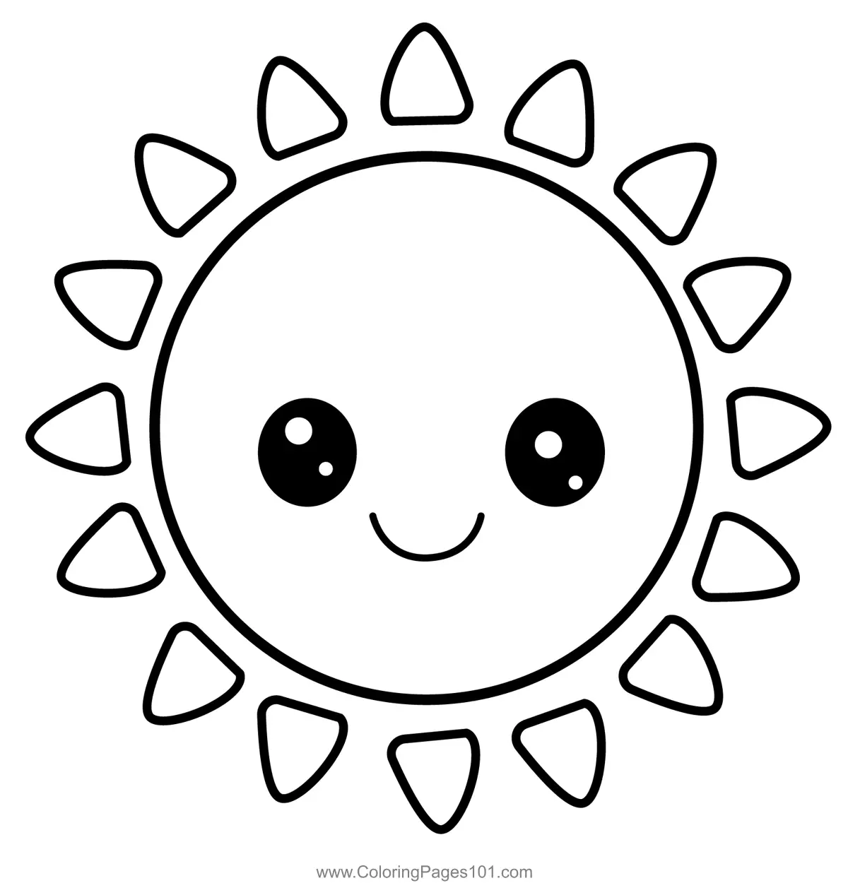 Sun Coloring Pages 5