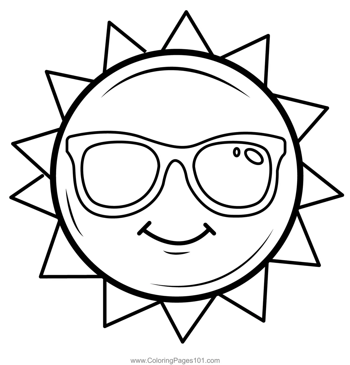 Sun Coloring Pages 8