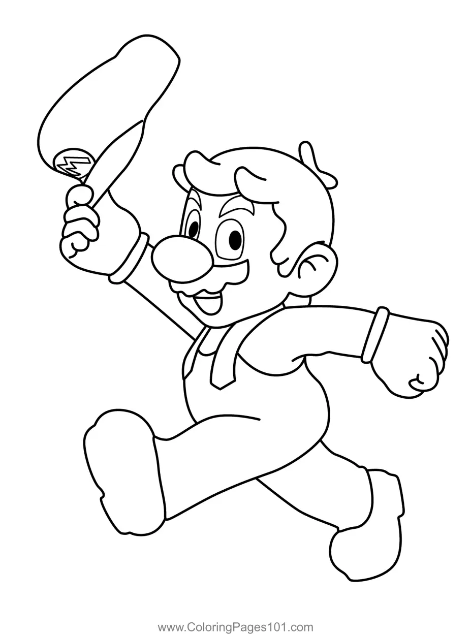 Super Mario Bros Coloring Pages 1