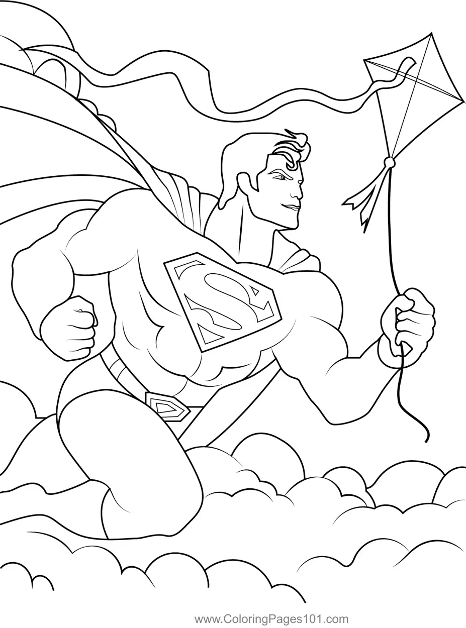 Superman Coloring Pages 1