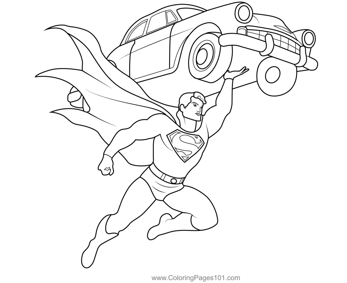 Superman Coloring Pages 12