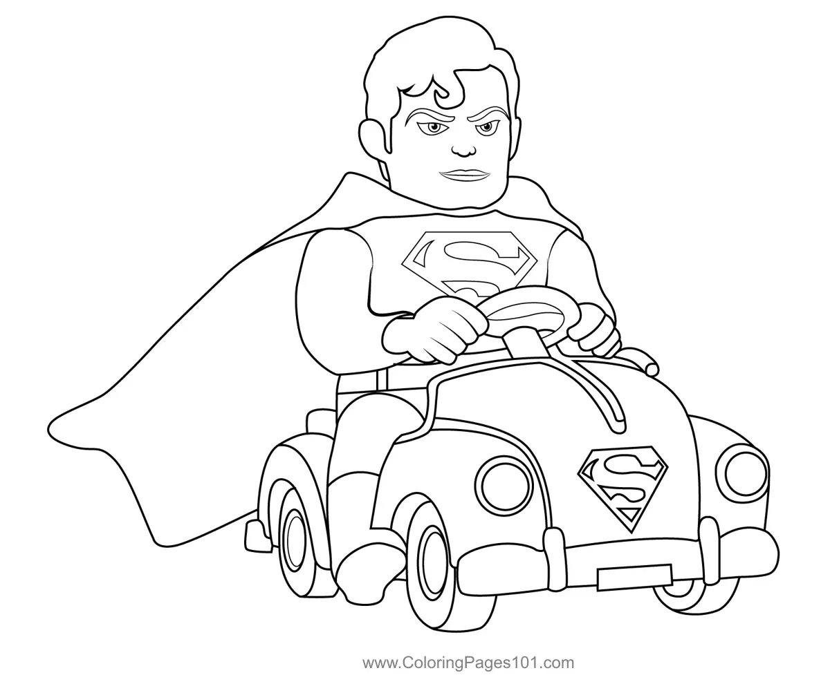 Superman Coloring Pages 4