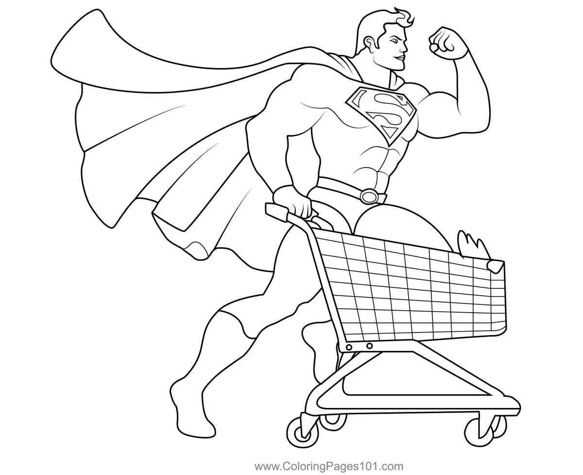 Superman Coloring Pages 5