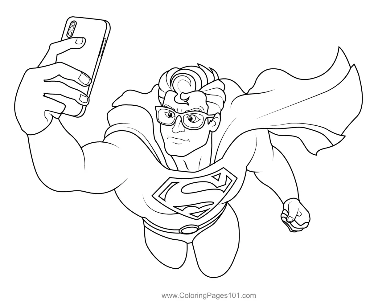 Superman Coloring Pages 6