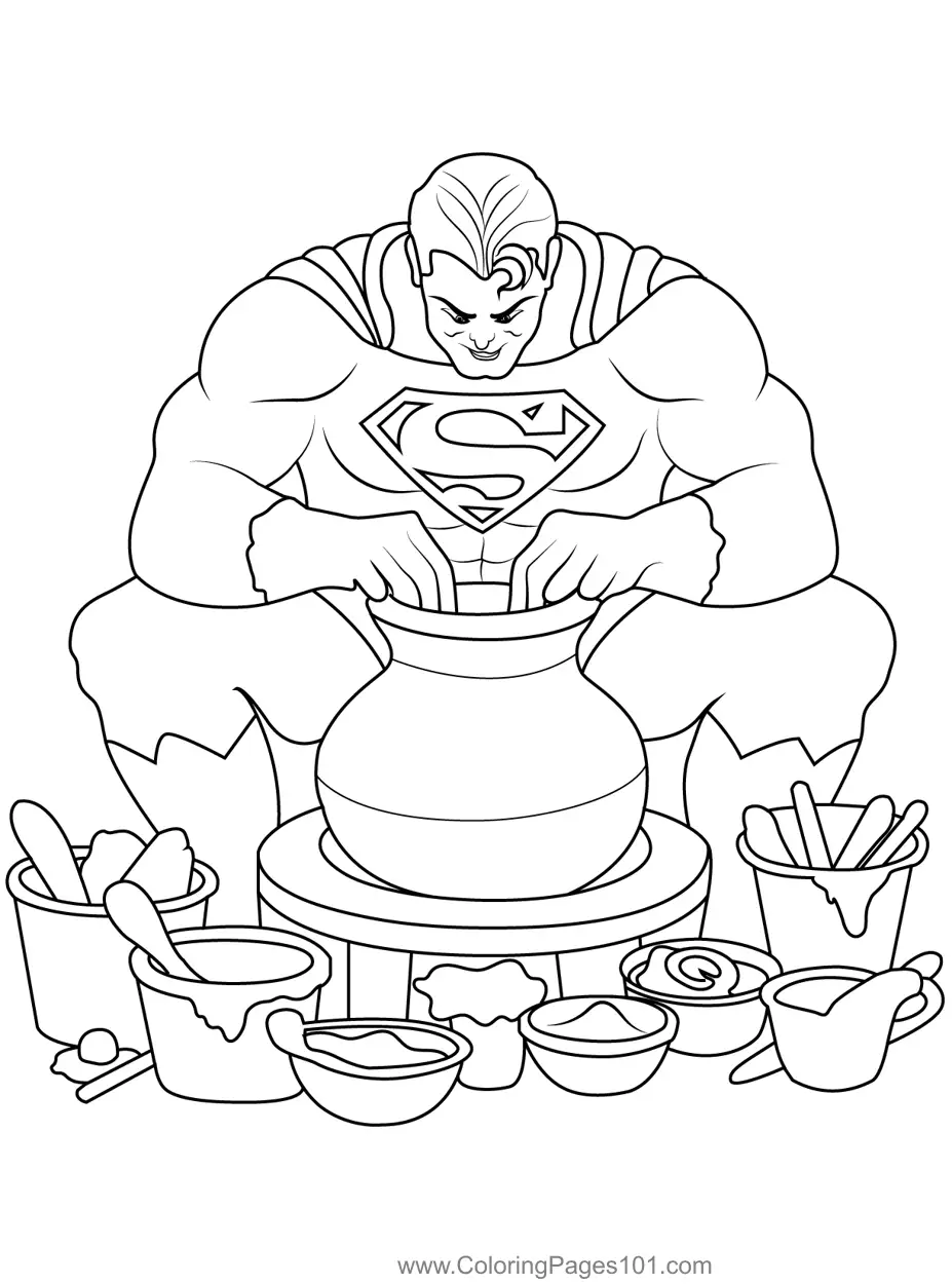Superman Coloring Pages 9