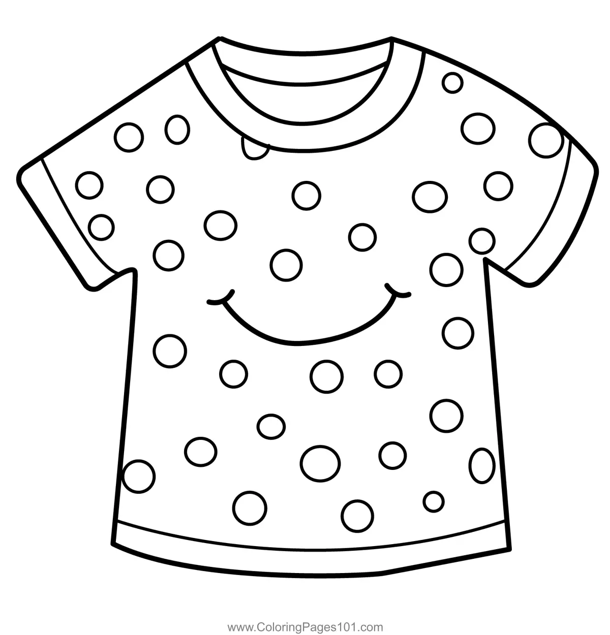 T-Shirts Coloring Pages 1