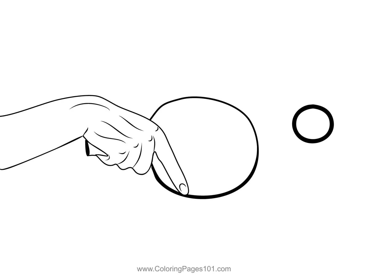 Table Tennis Coloring Pages 1