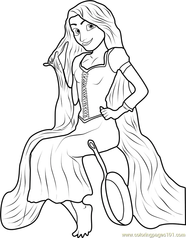Tangled Coloring Pages 6
