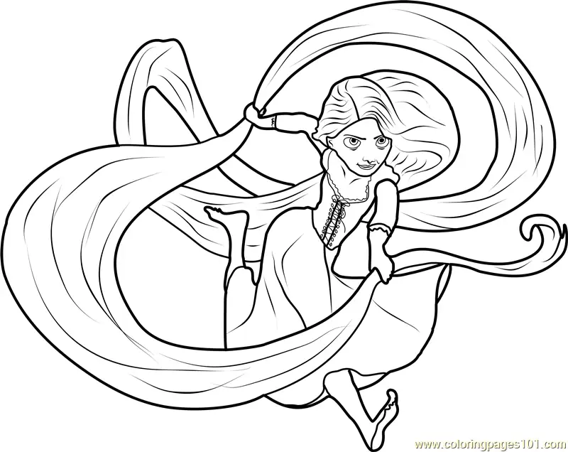Tangled Coloring Pages 8
