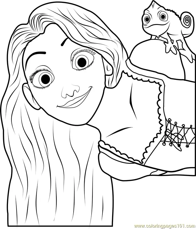 Tangled Coloring Pages 9